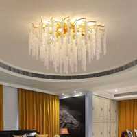 Restaurant de luxe Lustre Lampe En Cristal Nouvel Art Creative Branche D'arbre Salon Américain Cristal Source Usine Zhongshan