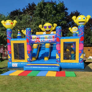 GMY Inflatables <span class=keywords><strong>Maison</strong></span> gonflable colorée avec toboggan Combo <span class=keywords><strong>Location</strong></span> <span class=keywords><strong>Grande</strong></span> aire de jeux <span class=keywords><strong>pour</strong></span> enfants <span class=keywords><strong>pour</strong></span> le plaisir - Product Image 3