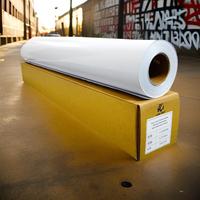LEAD WOLF Vinyle auto-adhésif pour la production Autocollant en vinyle personnalisé imperméable à l'eau Impression éco-solvant Matériaux pour affiches en PVC Vinyle