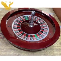 YH 32 pouces Casino Table de jeu Roulette Roue Rouge Brun Russie Roulette Roue Ruleta Profesional