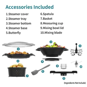 طباخ ذكي T6 روبوت مطبخ ذكي بالكامل متعدد الاستخدامات محضرة طعام