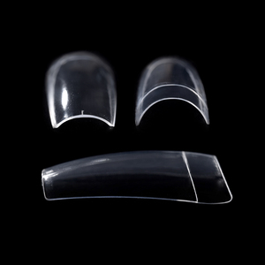 500Pcs Clear Natural French Half Cover ABS <b>Nail</b> Tips False Fingernails for Acrylic Gel <b>Extension</b> Manicure - Product Image 5