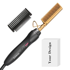 แปรงหนีบผมตรงแบบมืออาชีพ ลดราคาพิเศษ เครื่องม้วนผมอัจฉริยะแบบพกพา หวีรีดผมตรงขนาดกะทัดรัด - Product Image 1