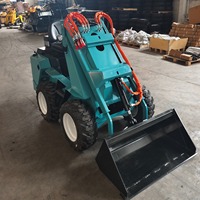 Minicargadora con Ruedas y Capacidad de Carga de 360 kg, Minicargadora con Operador a Bordo, Suministro de Fábrica para Proyectos de Equipamiento Agrícola