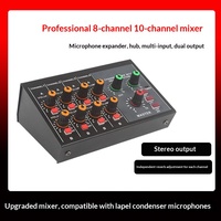 Consola Mezcladora de Línea de Micrófono de 8 Canales Diseñada para Enseñanza en el Aula, Sistema de PA Escolar, Sala de Capacitación, Distribución de Audio
