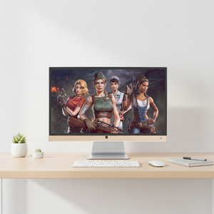 Ordinateur de bureau professionnel monoblock 24 pouces, processeur Core i5 5500U, 8 Go de RAM DDR3, 256 Go de SSD, nouveau PC tout-en-un AIO, batterie UPS - Product Image 1