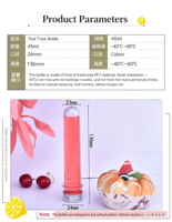 Bouteille carrée à fond plat en PET de qualité alimentaire avec bouchon à vis et impression sérigraphiée pour café, jus, bonbons, confiseries, sucre