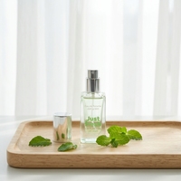 Flacon de parfum carré en verre de 10 ml avec bille roll-on et pulvérisateur, flacon cosmétique miniature vide format voyage pour échantillon de parfum