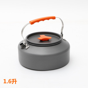 Outdoor <b>Portable</b> Aluminum Alloy Kettle 1.6L Anodized Finish Camping Water Boiler Mini Teapot <b>Coffee</b> <b>Maker</b> - Product Image 5