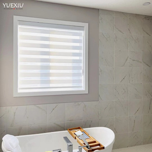 <span class=keywords><strong>Tende</strong></span> a Rullo Zebra Manuali di Alta Qualità, Doppio Strato Giorno/Notte, <span class=keywords><strong>Tende</strong></span> Oscuranti per Finestre del Bagno, <span class=keywords><strong>Bianche</strong></span> - Product Image 4