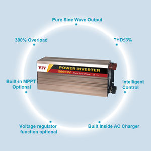 Onduleur 5000W DC <span class=keywords><strong>12</strong></span> <span class=keywords><strong>Volts</strong></span> à AC 120V 220V avec <span class=keywords><strong>interrupteur</strong></span> à distance LCD WIFI Bluetooth RS485 et port USB Onduleur à onde sinusoïdale pure - Product Image 4