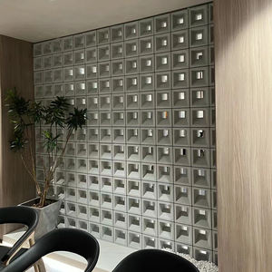 Panneau mural géométrique ABS moderne à face unique, composant <span class=keywords><strong>en</strong></span> ciment polyuréthane, <span class=keywords><strong>brique</strong></span> creuse PU, décoration murale 3D, bloc de pierre - Product Image 4