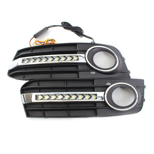 ไฟเดย์ไลท์ LED สำหรับ Audi A4B8 พร้อมไฟเลี้ยวสีเหลือง  กระจังหน้าพร้อมไฟตัดหมอก ปี 2009-2011 - Product Image 4
