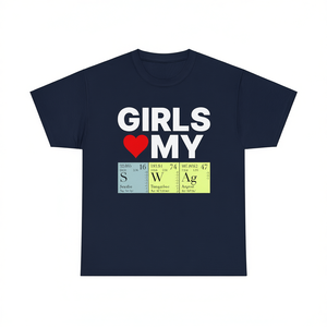 Camiseta de ciencia y química con diseño de meme divertido para chicas, camiseta promocional - Product Image 1