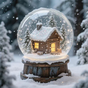 Globo <span class=keywords><strong>musicale</strong></span> della neve dell'orso polare con 3 orsi polari in cima a una piattaforma a forma di un uav feste di natale - Product Image 5