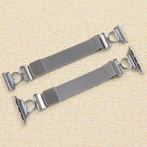 <span class=keywords><strong>Bracelet</strong></span> de montre en acier inoxydable de 20 mm, boucle milanaise pour <span class=keywords><strong>bracelet</strong></span> de montre Seiko, <span class=keywords><strong>bracelet</strong></span> en métal étanche avec adaptateur de breloques en forme de cœur - Product Image 5