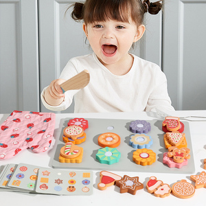 The New Creative Wooden Baking Biscuits Sticky for Kids Christmas Gifts Montessori <b>Educational</b> <b>Toys</b> for Age 3+ Years Old Toddler - Product Image 2