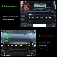 Nouvelles Feux de Positionnement LED Jaunes Innovants pour Grille, en ABS, Fonctionnalité de Luminosité Améliorée pour Accessoires Automobiles Jetour T2