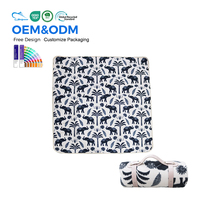 Tapis de pique-nique en coton et lin personnalisé, imperméable, durable, écologique, pliable, léger, pour le camping en plein air, la plage, les voyages