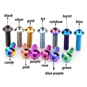 สกรูหัวเห็ดไทเทเนียมอัลลอยด์ ตัวอย่างฟรี ขนาด M6 เกรด 10.9 12.9 ผิวเคลือบ PVD เกลียว UNF ผลิตด้วยวิธีการตีขึ้นรูปและกลึง CNC - Product Image 5