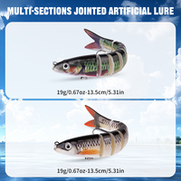 Lot de 25 leurres aquatiques multi-sections avec hélice, simulation de canard et grenouille, accessoires pour la pêche au bar et en eau douce