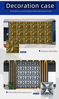 Panneaux muraux modernes en marbre 3D en PVC Décoration intérieure de fond de télévision domestique étanche à l'humidité