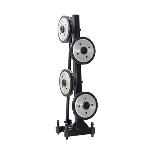 Polea de Alambre de Diamante de 200 mm de Diámetro, Soporte de un Solo Lado, Modelo Universal, Guía de Alambre Doble Ajustable, Rueda Direccional de Tipo Abierto - Product Image 3