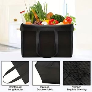 Factory Wholesale Reusable Non-Woven <b>Tote</b> <b>Bags</b> Eco-Friendly Foldable Design Custom Logo Laminated for Groceries Clothes Shopping - Product Image 5