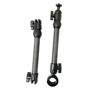 Adaptateur universel de boule de montage de caméra à 14 vis en aluminium avec <span class=keywords><strong>bras</strong></span> télescopique en fibre de carbone pour support de téléphone guidon vélo - Product Image 5