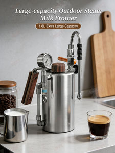 Chauffe-eau portable semi-automatique 1600 ml à chauffage électromagnétique électrique et à gaz pour usage intérieur et extérieur, avec mousseur à <span class=keywords><strong>lait</strong></span> vapeur - Product Image 5