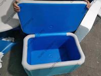 Glacière de camping gonflable en plastique pour l'extérieur, bar de terrain, glacière à glace, glacière à lunch, ensemble de glacière