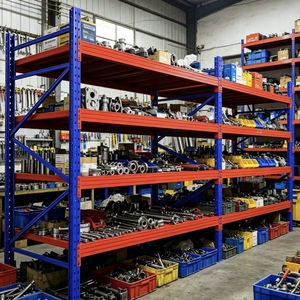 <b>Adjustable</b> OEM Mobile Warehouse Shelving Systems Cold-Rolled Steel Plate 500kg Capacity Powder Coating Stacking Racks <b>Shelves</b> - Product Image 2