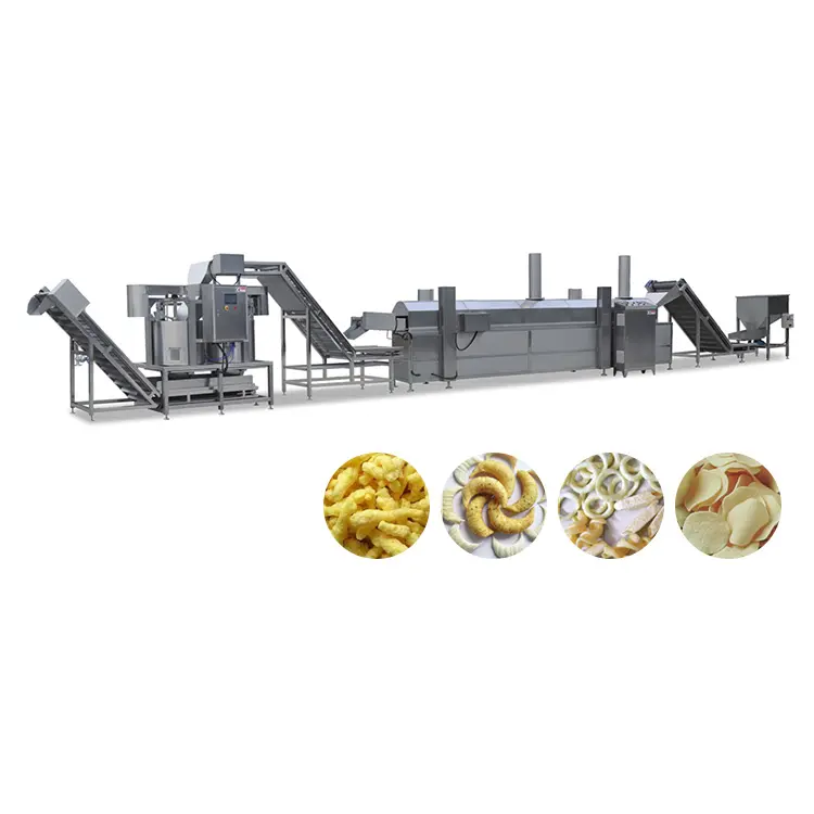 Fried crackers snacks corn tortilla making machine automatic tortilla production line snack extruder