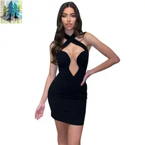 New arrivals boutique strapless fashion party club wear mesh sexy women's dresses