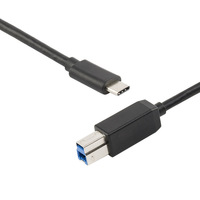 Kabel Printer USB 3.0, Kabel Transfer Data Kecepatan Tinggi USB Tipe A Male ke Tipe B Male untuk Printer, Scanner, Mesin Fotokopi