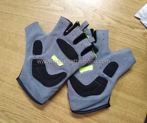 Guantes de gimnasio ejercicio Fitness de levantamiento de peso medio dedo guantes de - Product Image 1