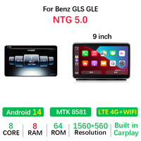 Sistema Android 14 para Mercedes Benz ML W166 GL X166 GLS GLE de 8 Núcleos con Carplay Inalámbrico Reproductor de Video para Coche Pantalla Multimedia de Navegación