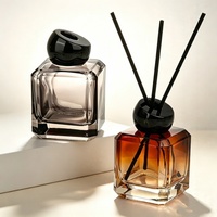 Bouteille diffuseur la plus vendue 100ml 150ml Bouteille diffuseur en verre carrée pour diffuseur à bâtonnets