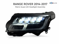Untuk Land Rover Range Rover IV (L405) tahun 2014-2017 Lampu Depan yang Dimodifikasi dengan Matriks Empat Lensa LED