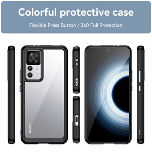 Nuevo diseño 2 en 1, funda de teléfono de parachoques de TPU suave Flexible absorbente de golpes para <span class=keywords><strong>Xiaomi</strong></span> <span class=keywords><strong>12T</strong></span> <span class=keywords><strong>Pro</strong></span> contraportada - Product Image 2