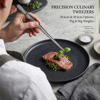 Pince à désosser de 12 pouces, qualité alimentaire, pour cuisine et service, lot de 2 pinces de chef pour assiettage culinaire