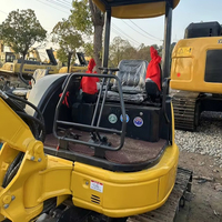 Mini-excavatrice sur chenilles hydraulique Komatsu d'occasion de 3,5 tonnes, modèle PC35/PC35MR-2, légèrement utilisée, avec moteur et pompe à engrenages