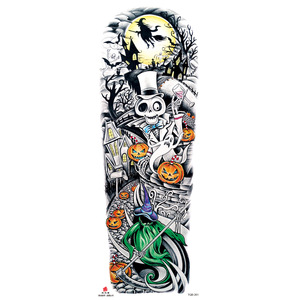 Manga de tatuaje para Halloween, pegatina temporal de brazo completo, gran oferta de <span class=keywords><strong>Amazon</strong></span> - Product Image 6