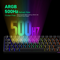 Clavier de jeu magnétique AKKO FUN60 Pro ST noir, disposition ISO, clavier mécanique OEM 60 %, taux de polling 8K – Offre spéciale Brésil