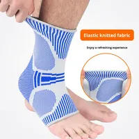 Chaussettes de soutien de la cheville en nylon tricoté multicolore, respirantes, à compression, anti-entorse, pour le basketball, le football, unisexe