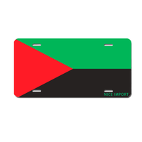 Plaques d'immatriculation personnalisées avec drapeau de la Martinique, plaque d'immatriculation nationale personnalisée, souvenir de pays, cadeau, plaque décorative
