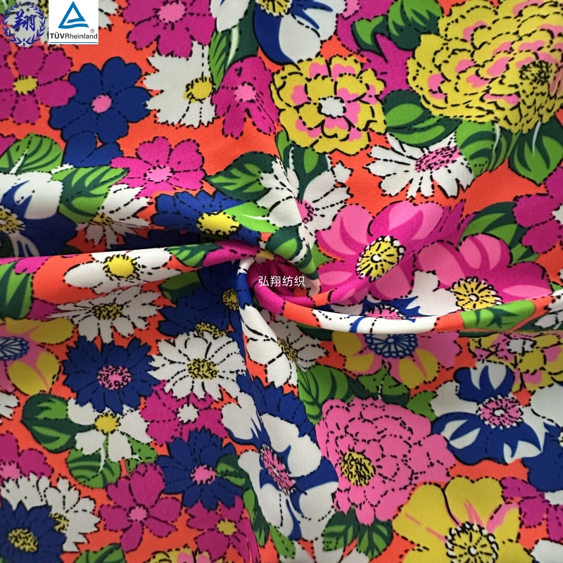 Customized Pattern Recycle Nylon Fabric 200GSM N352PW6-9-A 82% Recycle Nylon 18% Spandex for Swimwear Underwear Fabric