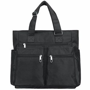 Sac fourre-tout résistant à l'eau avec 12 poches, fermeture éclair supérieure et support de fond épais, sac pour ordinateur portable pour femmes et hommes actifs - Product Image 1