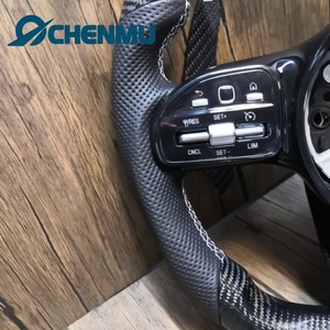 <span class=keywords><strong>Volant</strong></span> en fibre de carbone <span class=keywords><strong>AMG</strong></span> pour Mercedes-Benz W204 W211 W213 W205 C63 E63 S63 G63 G65 Gts <span class=keywords><strong>Gtr</strong></span> Gla Glb, cuir perforé - Product Image 4