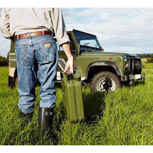 Conteneur jerrycan de course diesel <span class=keywords><strong>essence</strong></span> mazout <span class=keywords><strong>20L</strong></span> en acier vert métal - Product Image 4